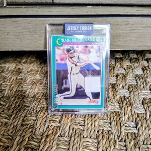 Craig Biggio Jersey Fusion 2021 Game-Used Swatch Card | Houston Astros | Score ‘